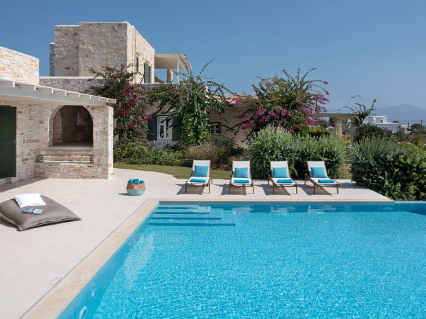 Relaxing by Brillane's lovely infinity pool.